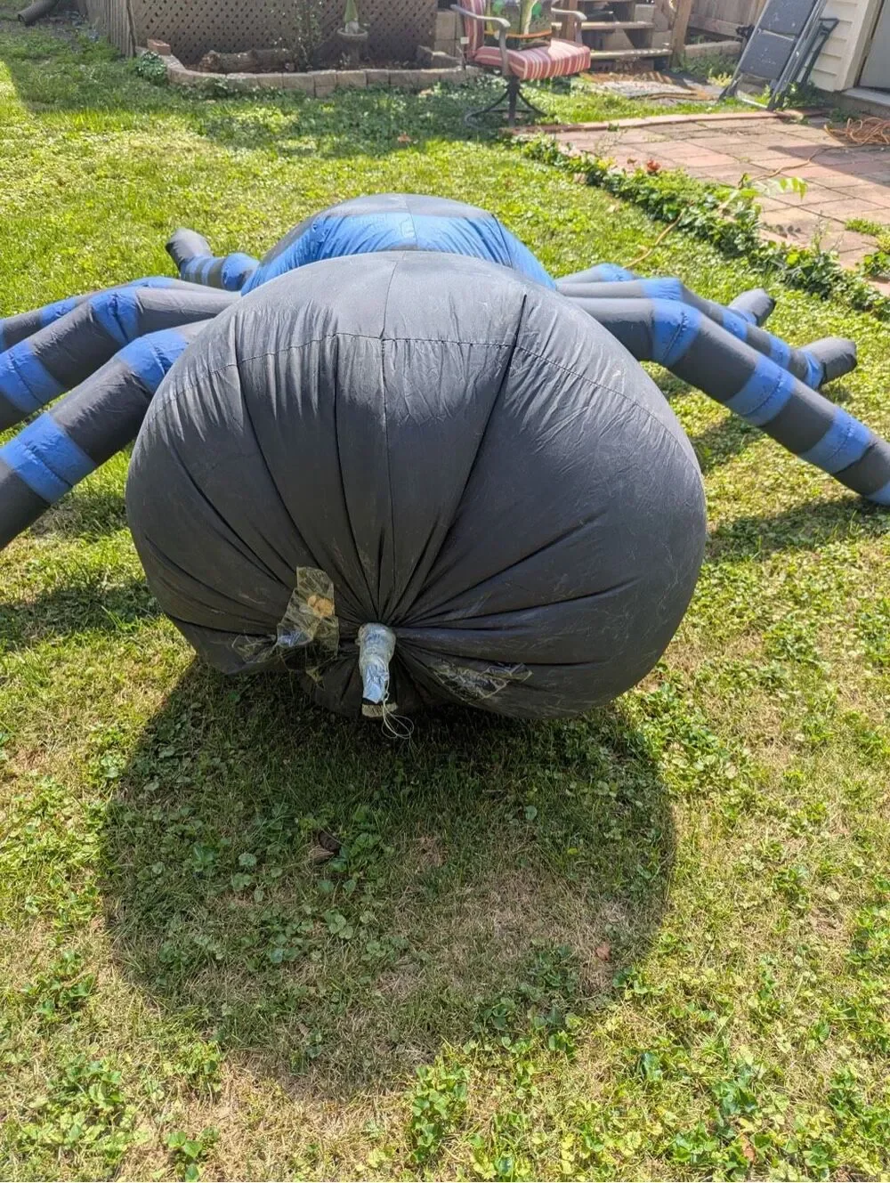 8 Foot Jumbo Spider Halloween Airblown Inflatable  Indoor & Outdoor Gemmy